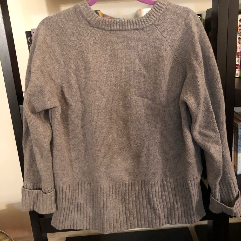 Everlane Ribbed Wool-Cashmere Crew - Picture 4 of 4